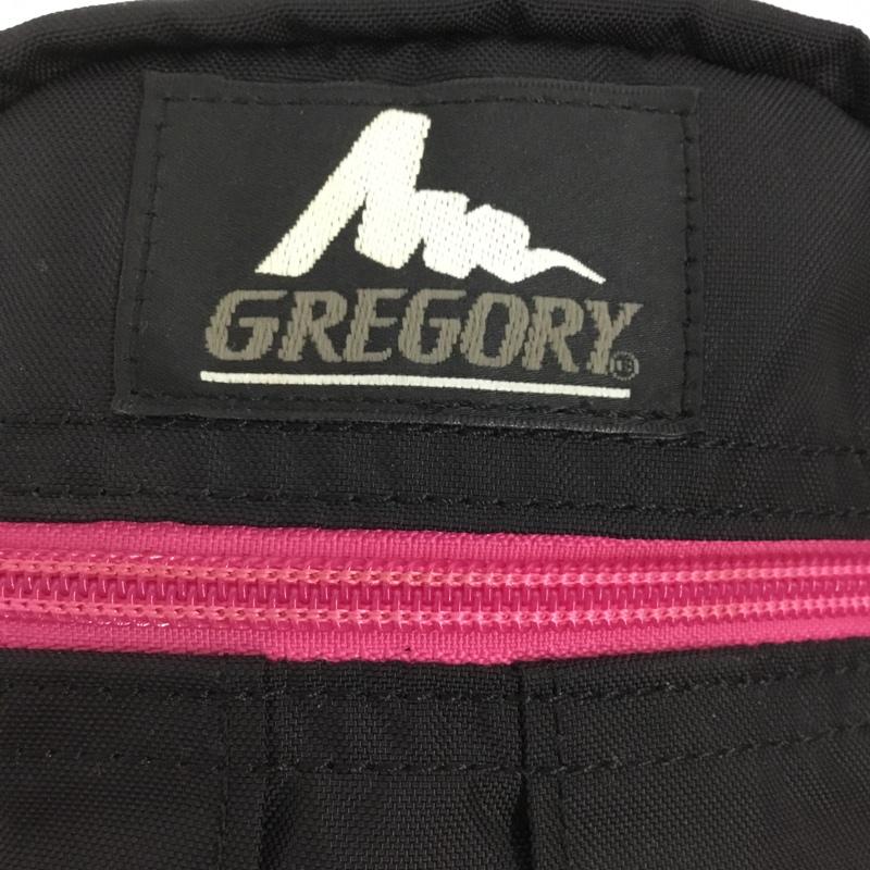 グレゴリー GREGORY ショルダーバッグ ショルダーバッグ クイックポケット ロゴ、文字 黒 / ブラック / X 桃 / ピンク / メンズ USED 古着 中古 10105252