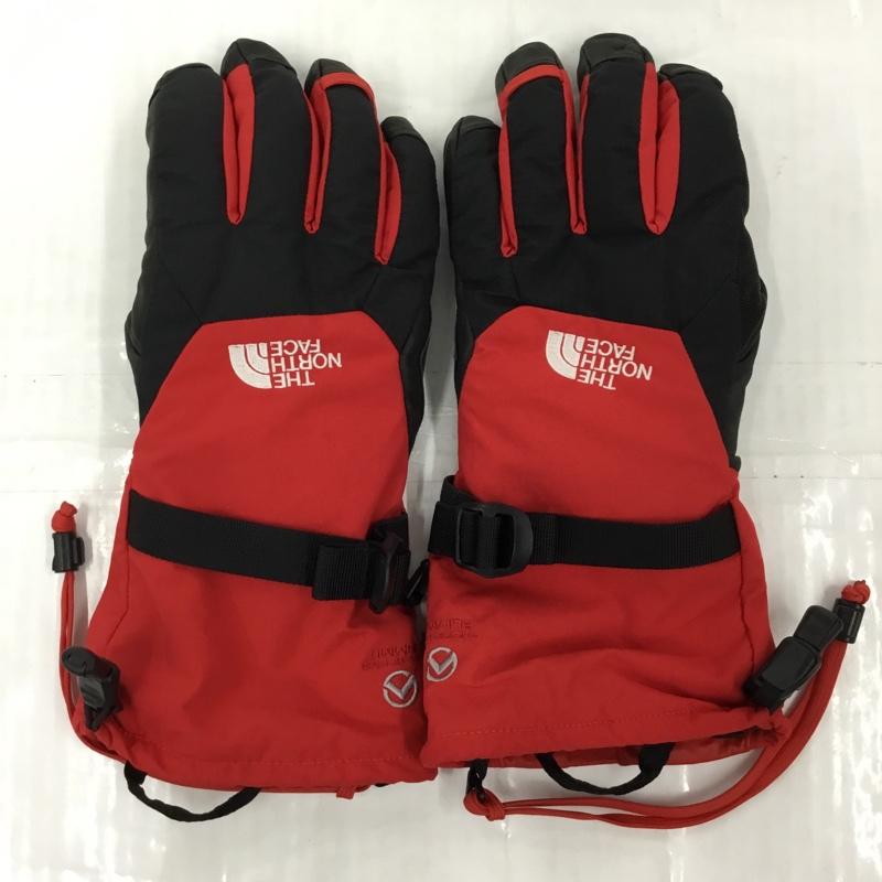 ザノースフェイス THE NORTH FACE ファッション小物 手袋 NN61505 マウンテン GTX グローブ ロゴ、文字 黒 / ブラック / X 赤 / レッド / メンズ USED 古着 中古 10105254