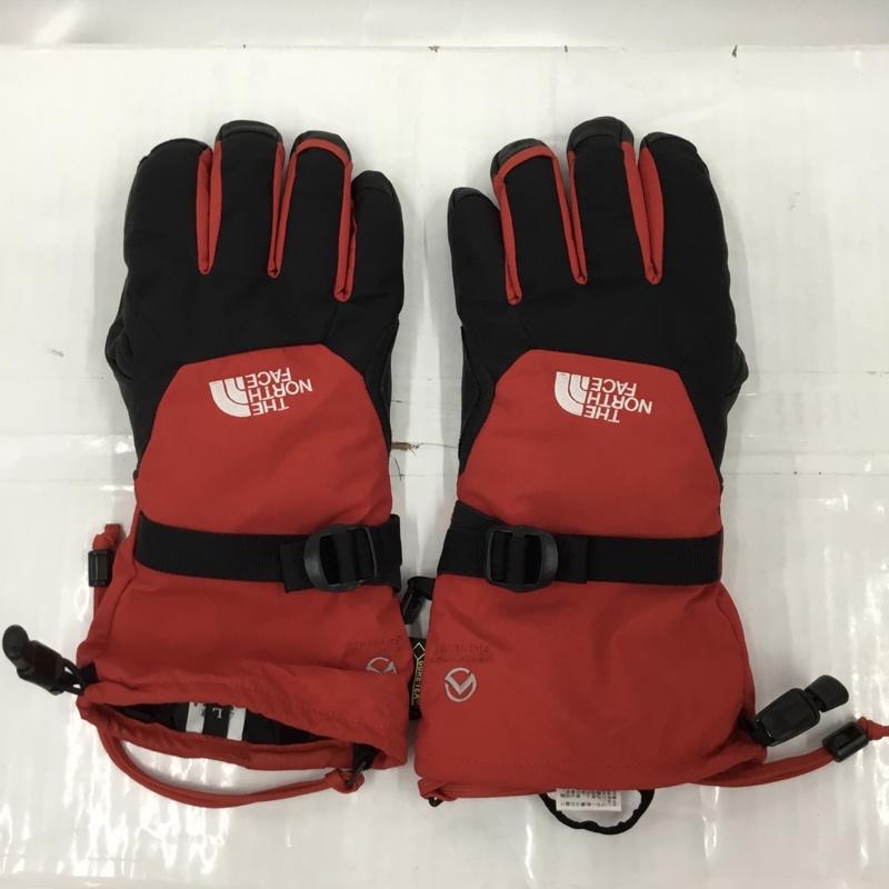 ザノースフェイス THE NORTH FACE ファッション小物 手袋 NN61505 マウンテン GTX グローブ ロゴ、文字 黒 / ブラック / X 赤 / レッド / メンズ USED 古着 中古 10105257