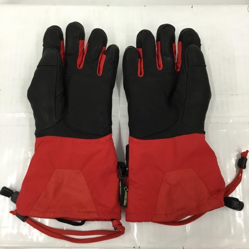 ザノースフェイス THE NORTH FACE ファッション小物 手袋 NN61505 マウンテン GTX グローブ ロゴ、文字 黒 / ブラック / X 赤 / レッド / メンズ USED 古着 中古 10105257