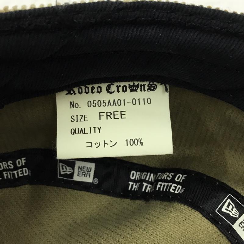 ニューエラ NEW ERA 帽子 キャップ 0505AA01-0110 RODEO CROWNS ロゴ ヒョウ柄・レオパード柄 カーキ / カーキ / X 黒 / ブラック / X 茶 / ブラウン / メンズ USED 古着 中古 10105260