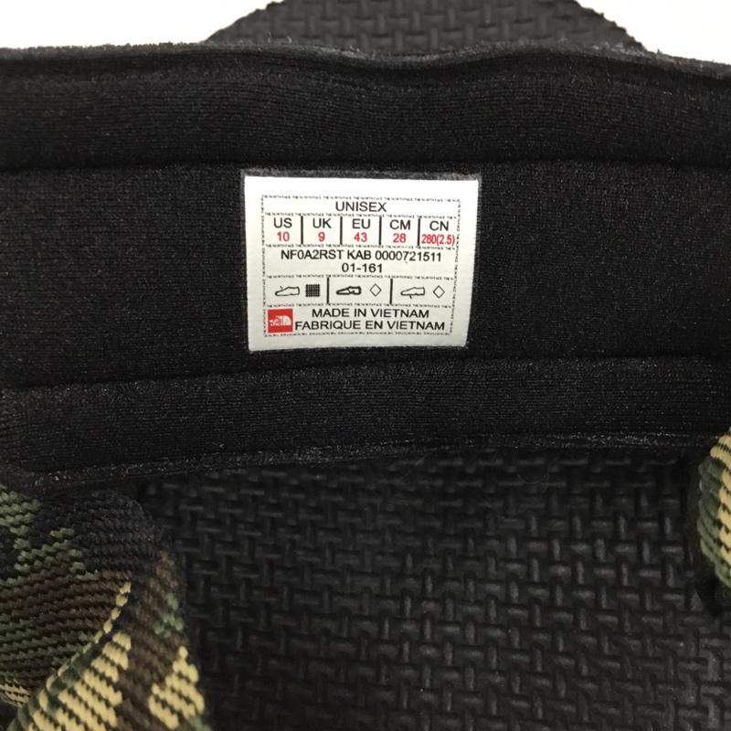 ザノースフェイス THE NORTH FACE サンダル サンダル NF0A2RST スポーツサンダル 28cm ロゴ 28.0cm カモフラージュ柄・迷彩 黒 / ブラック / メンズ USED 古着 中古 10105264