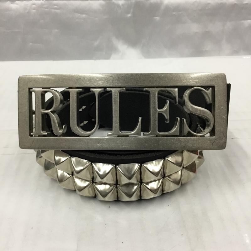 ダブルタップス WTAPS ベルト・バックル ベルト 171RCDT-AC01 スタッズベルト 箱有 ロゴ、文字 黒 / ブラック / X 銀 / シルバー / メンズ USED 古着 中古 10105284