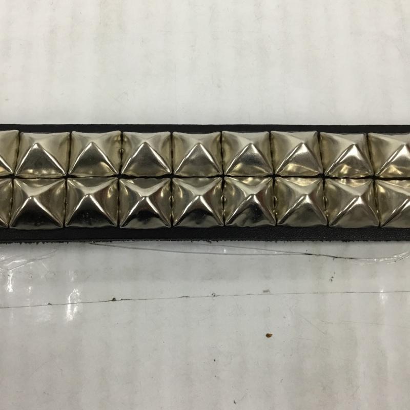 ダブルタップス WTAPS ベルト・バックル ベルト 171RCDT-AC01 スタッズベルト 箱有 ロゴ、文字 黒 / ブラック / X 銀 / シルバー / メンズ USED 古着 中古 10105284
