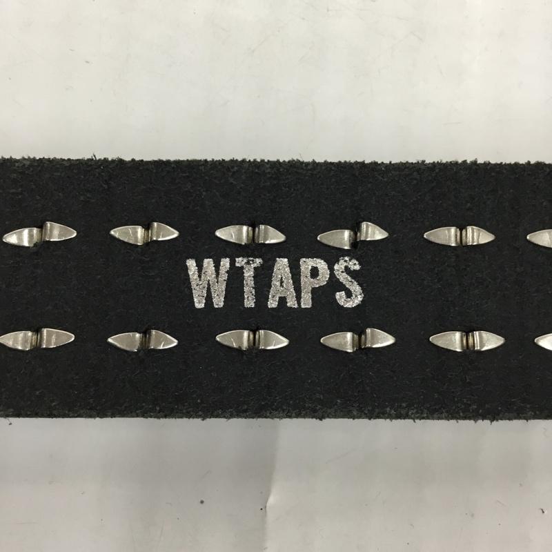 ダブルタップス WTAPS ベルト・バックル ベルト 171RCDT-AC01 スタッズベルト 箱有 ロゴ、文字 黒 / ブラック / X 銀 / シルバー / メンズ USED 古着 中古 10105284