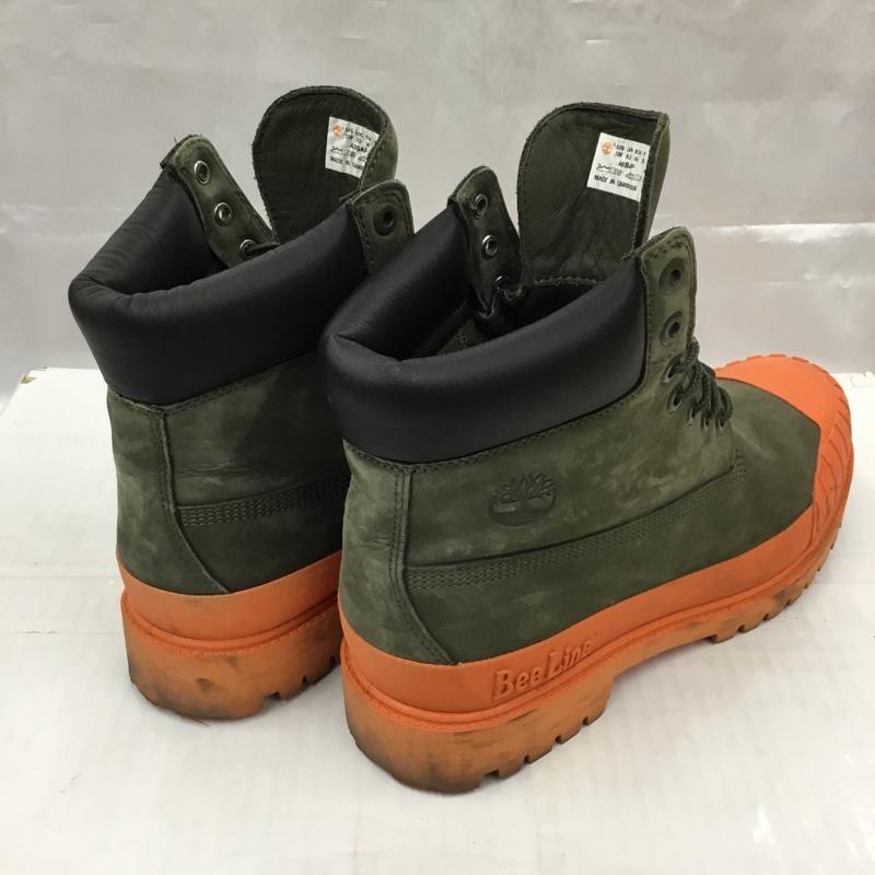ビリオネア・ボーイズ・クラブ BILLIONAIRE BOYS CLUB ブーツ ショートブーツ A5SAP Bee Line Timberland 28cm 箱有 28.0cm ロゴ、文字 カーキ / カーキ / X 橙 / オレンジ / メンズ USED 古着 中古 10105296