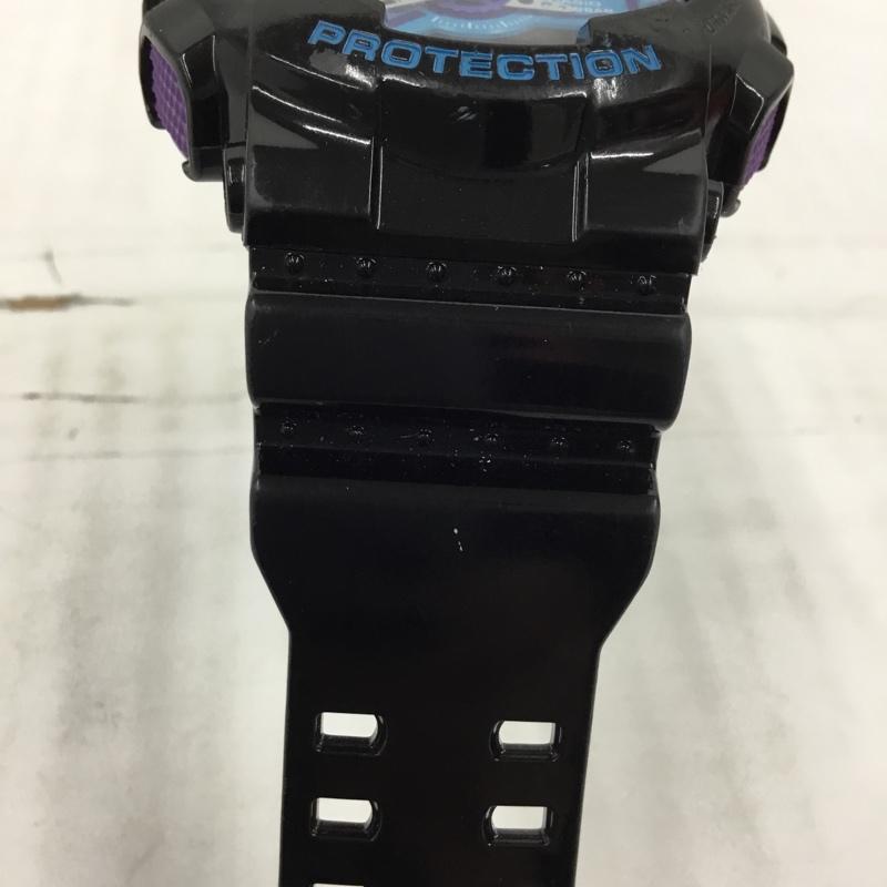 ジーショック G-SHOCK 腕時計 アナログ(クォーツ式) GA-110HC Hyper Colors ロゴ、文字 黒 / ブラック / X 紫 / パープル / X 青 / ブルー / メンズ USED 古着 中古 10105302