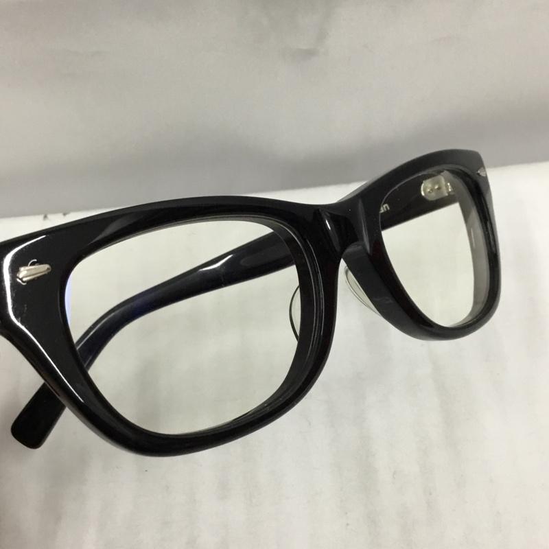 エフェクター EFFECTOR めがね・サングラス めがね distortion 伊達メガネ ケース付き 無地 黒 / ブラック / メンズ USED 古着 中古 10105304