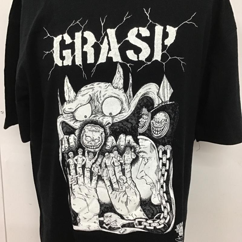古着 USED Tシャツ 半袖 半袖カットソー プリントTシャツ クルーネックカットソー XL プリント 黒 / ブラック / メンズ USED 古着 中古 10105312