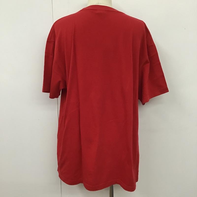 古着 USED Tシャツ 半袖 半袖カットソー プリントTシャツ クルーネックカットソー XXL プリント 赤 / レッド / メンズ USED 古着 中古 10105313