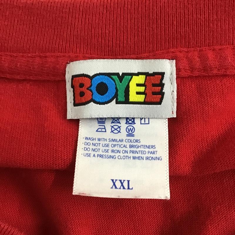 古着 USED Tシャツ 半袖 半袖カットソー プリントTシャツ クルーネックカットソー XXL プリント 赤 / レッド / メンズ USED 古着 中古 10105313