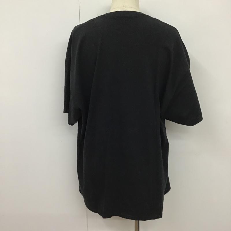 古着 USED Tシャツ 半袖 半袖カットソー プリントTシャツ クルーネックカットソー XXL プリント 黒 / ブラック / メンズ USED 古着 中古 10105314