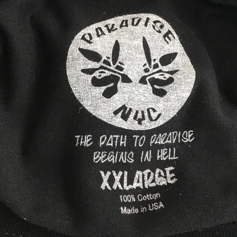 古着 USED Tシャツ 半袖 半袖カットソー プリントTシャツ クルーネックカットソー XXL プリント 黒 / ブラック / メンズ USED 古着 中古 10105314