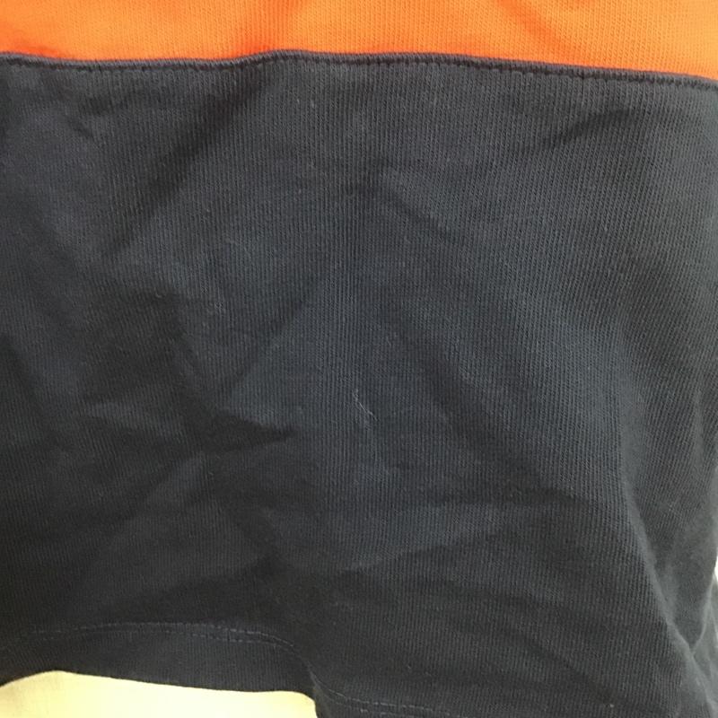 トミー ジーンズ TOMMY JEANS カットソー 半袖 半袖カットソー ジップアップカラーカットソー Tシャツ M 無地 紺 / ネイビー / X 赤 / レッド / レディース USED 古着 中古 10105339