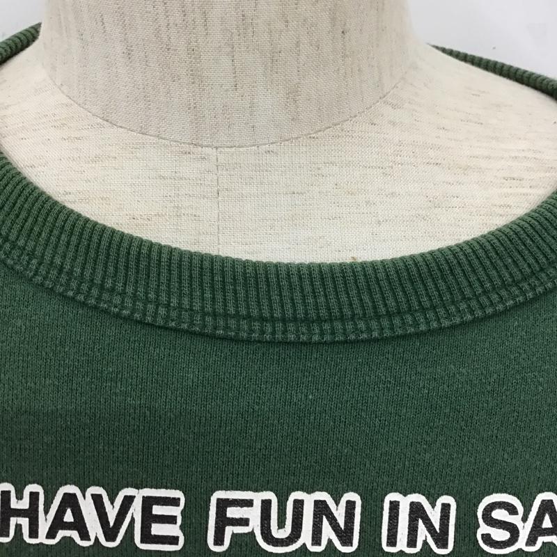 キャプテンサンタ CAPTAINSANTA トレーナー 長袖 スウェット M プリント 緑 / グリーン / メンズ USED 古着 中古 10105345