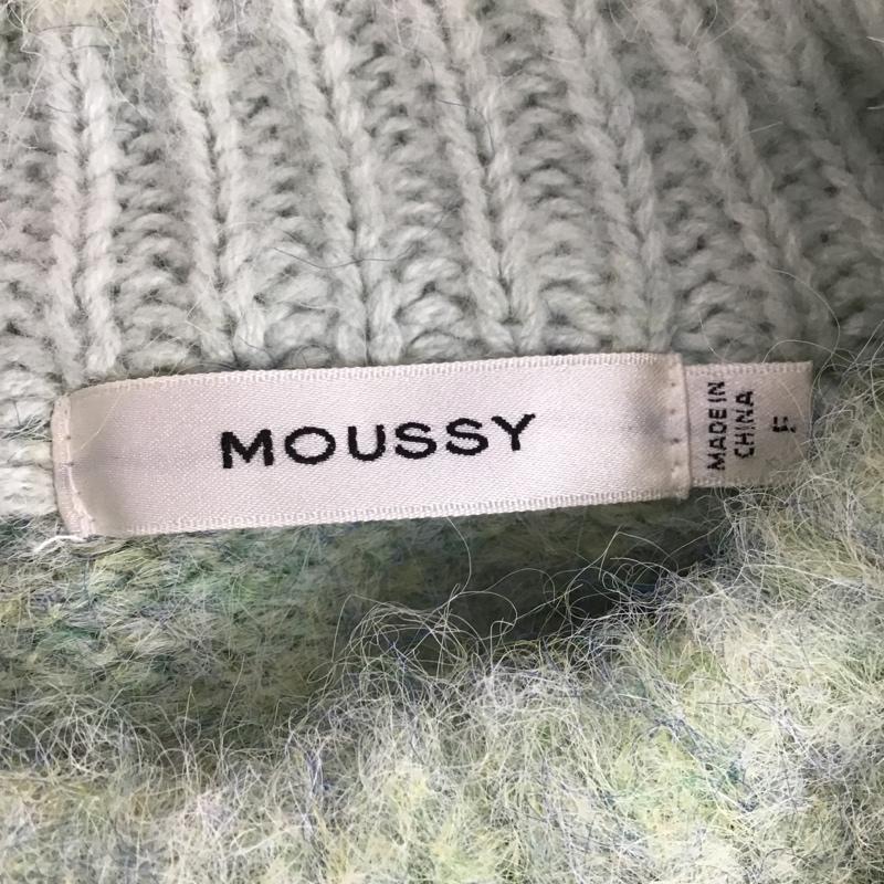 マウジー MOUSSY ニット、セーター 長袖 長袖ニット リブニット セーター クルーネックカットソー シャギーニット FREE 無地 マルチカラー / マルチカラー / レディース USED 古着 中古 10105354