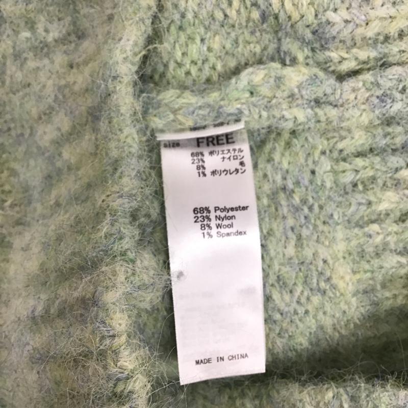 マウジー MOUSSY ニット、セーター 長袖 長袖ニット リブニット セーター クルーネックカットソー シャギーニット FREE 無地 マルチカラー / マルチカラー / レディース USED 古着 中古 10105354