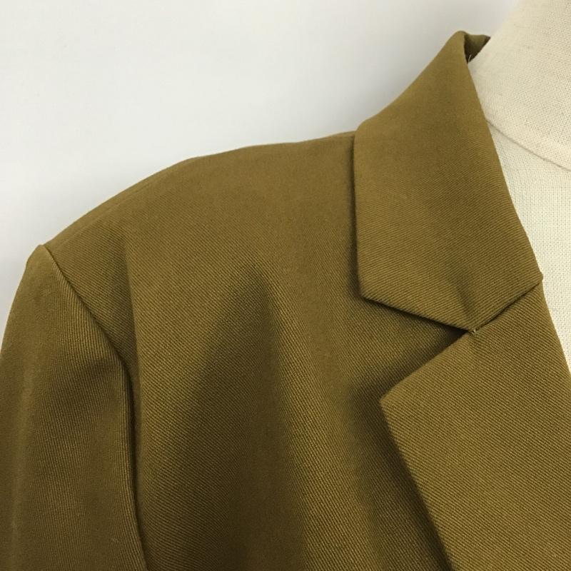 ジーナシス JEANASIS ジャケット、上着 ジャケット、ブレザー カジュアル FREE 無地 カーキ / カーキ / レディース USED 古着 中古 10105355