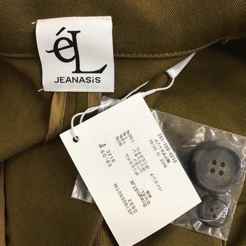 ジーナシス JEANASIS ジャケット、上着 ジャケット、ブレザー カジュアル FREE 無地 カーキ / カーキ / レディース USED 古着 中古 10105355