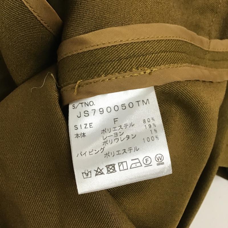 ジーナシス JEANASIS ジャケット、上着 ジャケット、ブレザー カジュアル FREE 無地 カーキ / カーキ / レディース USED 古着 中古 10105355