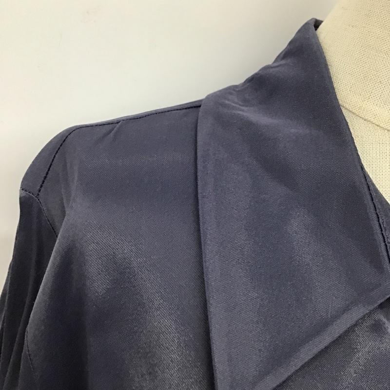ザラ ZARA シャツ、ブラウス 長袖 長袖シャツ カラーシャツ カジュアルシャツ 長袖カットソー XS 無地 紺 / ネイビー / レディース USED 古着 中古 10105357