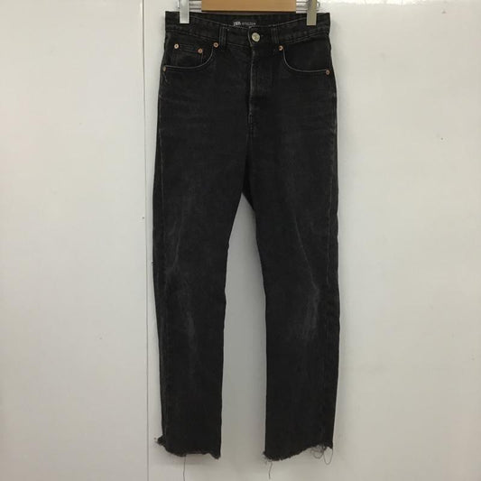 ザラ ZARA パンツ デニム、ジーンズ 26インチ 無地 黒 / ブラック /  レディース USED 古着 中古 10105362