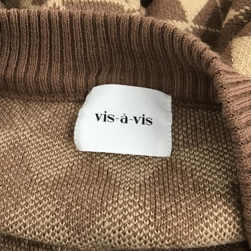 ビザビ vis-à-vis カーディガン 長袖 ニット FREE マルチカラー / マルチカラー / レディース USED 古着 中古 10105374