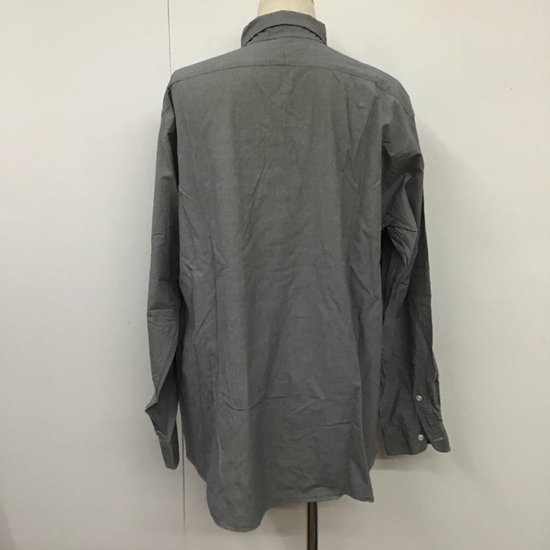 ラルフローレン RALPHLAUREN シャツ、ブラウス 長袖 長袖シャツ カラーシャツ チェックシャツ長袖カットソー XL ロゴ、文字 紺 / ネイビー / メンズ USED 古着 中古 10105375