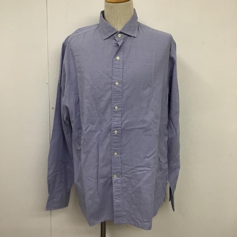 ポロラルフローレン POLO RALPH LAUREN シャツ、ブラウス 長袖 長袖シャツ チェックシャツ カラーシャツ 長袖カットソー チェック 水色 / ライトブルー / メンズ USED 古着 中古 10105376