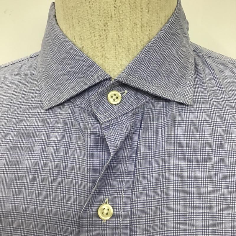 ポロラルフローレン POLO RALPH LAUREN シャツ、ブラウス 長袖 長袖シャツ チェックシャツ カラーシャツ 長袖カットソー チェック 水色 / ライトブルー / メンズ USED 古着 中古 10105376