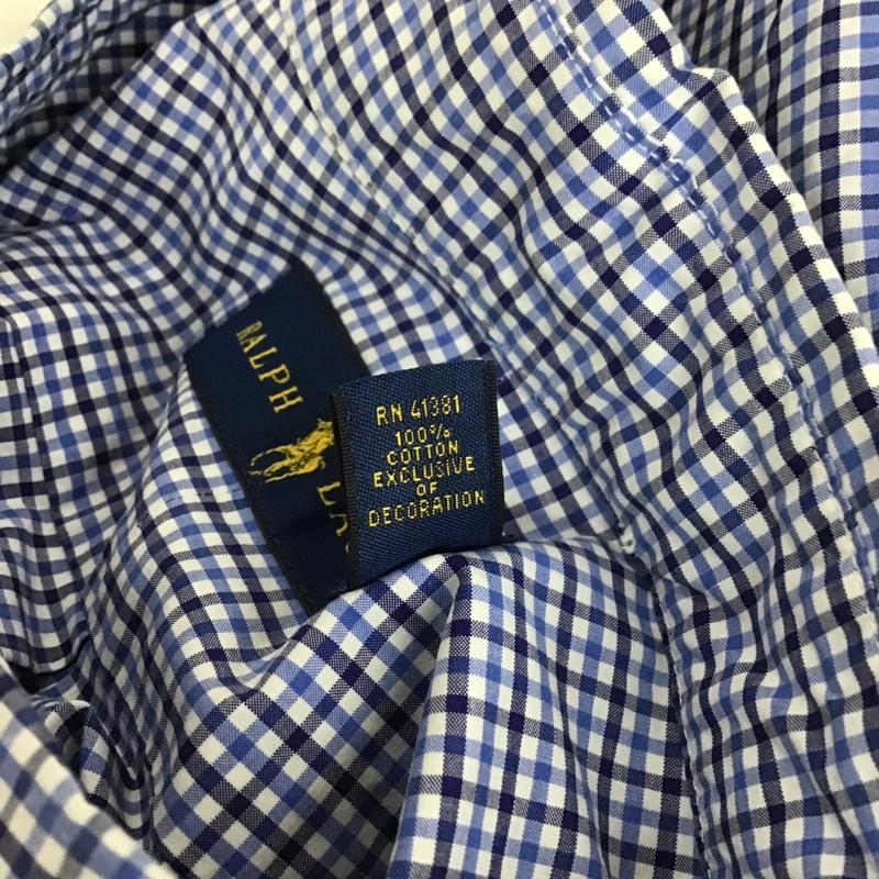 ラルフローレン RALPHLAUREN シャツ、ブラウス 半袖 半袖シャツ カラーシャツ 半袖カットソー チェックシャツ ボタンダウンシャツ チェック マルチカラー / マルチカラー / メンズ USED 古着 中古 10105379
