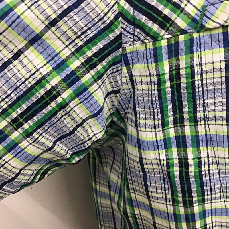サロモン SALOMON シャツ、ブラウス 半袖 半袖シャツ カラーシャツ 半袖カットソー チェックシャツ L チェック マルチカラー / マルチカラー / メンズ USED 古着 中古 10105384