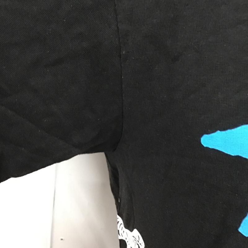 ステューシー STUSSY Tシャツ 半袖 半袖カットソー プリントTシャツ クルーネックカットソー M プリント 黒 / ブラック / メンズ USED 古着 中古 10105390