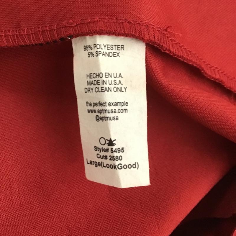 エピトミ EPTM. Tシャツ 半袖 半袖カットソー 無地Tシャツ クルーネックカットソー ダメージ加工 L 無地 赤 / レッド / メンズ USED 古着 中古 10105391