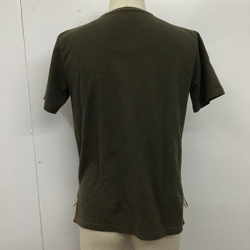 チャオパニックティピー CIAOPANIC TYPY カットソー 半袖 半袖カットソー ポケットTシャツ クルーネックカットソー S ストライプ カーキ / カーキ / X 白 / ホワイト / X ベージュ / ベージュ / メンズ USED 古着 中古 10105393