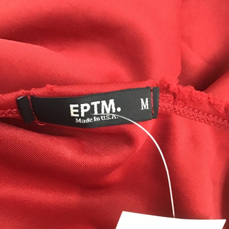 エピトミ EPTM. Tシャツ 半袖 半袖カットソー 無地Tシャツ クルーネックカットソー ダメージ加工 M 無地 赤 / レッド / メンズ USED 古着 中古 10105395