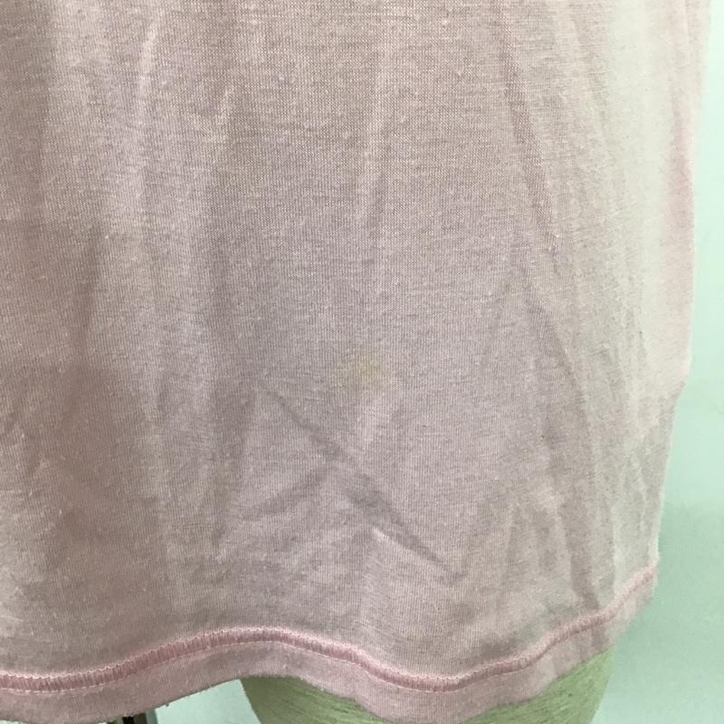 アンドエー And A Tシャツ 半袖 半袖カットソー プリントTシャツ クルーネックカットソー 42 プリント 桃 / ピンク / メンズ USED 古着 中古 10105397