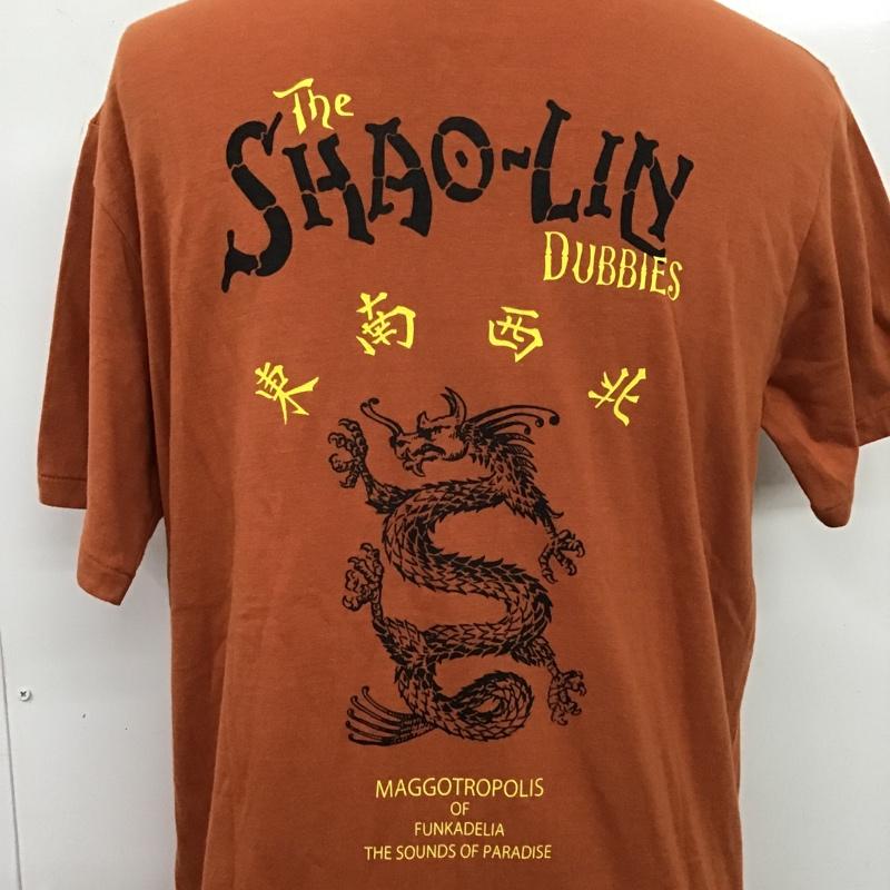 ラディアル RADIALL Tシャツ 半袖 RAD-18SS-TEE020 半袖カットソー クルーネックカットソー プリントTシャツ M プリント 橙 / オレンジ / メンズ USED 古着 中古 10105398