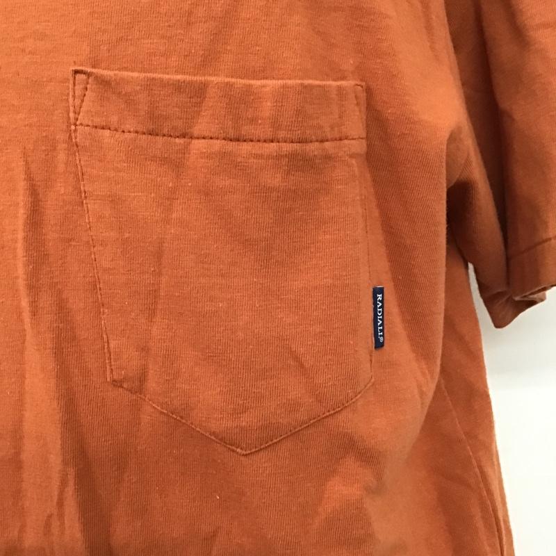 ラディアル RADIALL Tシャツ 半袖 RAD-18SS-TEE020 半袖カットソー クルーネックカットソー プリントTシャツ M プリント 橙 / オレンジ / メンズ USED 古着 中古 10105398