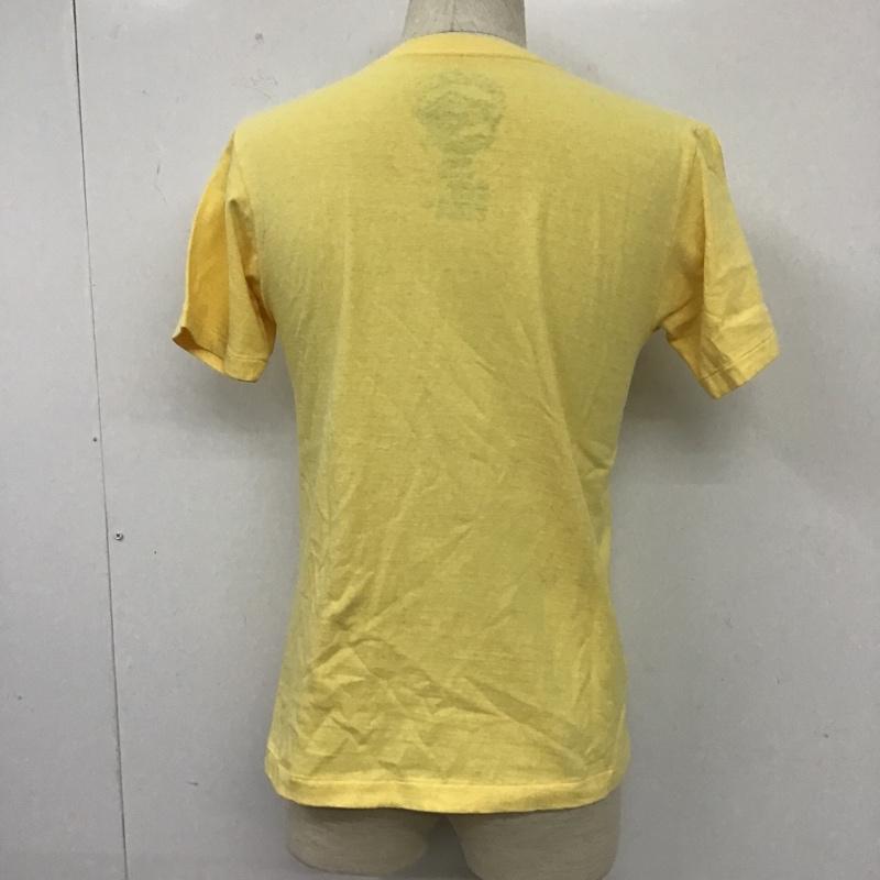 スタンダード カリフォルニア STANDARD CALIFORNIA Tシャツ 半袖 半袖カットソー プリントTシャツ クルーネックカットソー S ロゴ、文字 黄 / イエロー / メンズ USED 古着 中古 10105399
