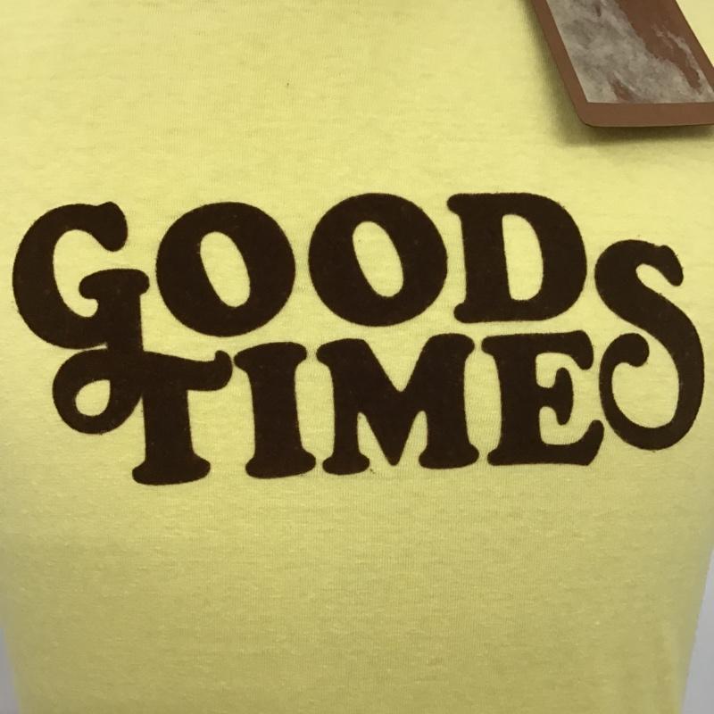 スタンダード カリフォルニア STANDARD CALIFORNIA Tシャツ 半袖 半袖カットソー プリントTシャツ クルーネックカットソー S ロゴ、文字 黄 / イエロー / メンズ USED 古着 中古 10105399
