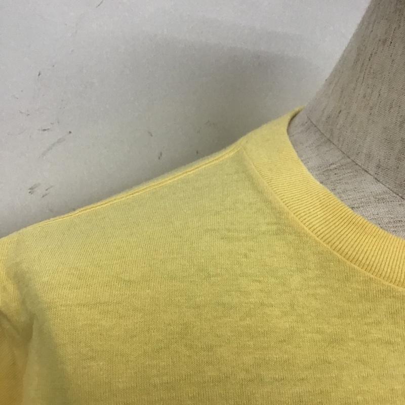 スタンダード カリフォルニア STANDARD CALIFORNIA Tシャツ 半袖 半袖カットソー プリントTシャツ クルーネックカットソー S ロゴ、文字 黄 / イエロー / メンズ USED 古着 中古 10105399