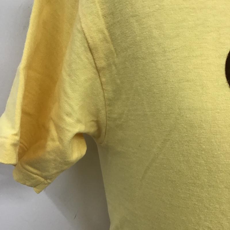スタンダード カリフォルニア STANDARD CALIFORNIA Tシャツ 半袖 半袖カットソー プリントTシャツ クルーネックカットソー S ロゴ、文字 黄 / イエロー / メンズ USED 古着 中古 10105399