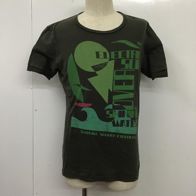 ディーゼル DIESEL Tシャツ 半袖 半袖カットソー プリントTシャツ クルーネックカットソー S プリント 黒 / ブラック / メンズ USED 古着 中古 10105402
