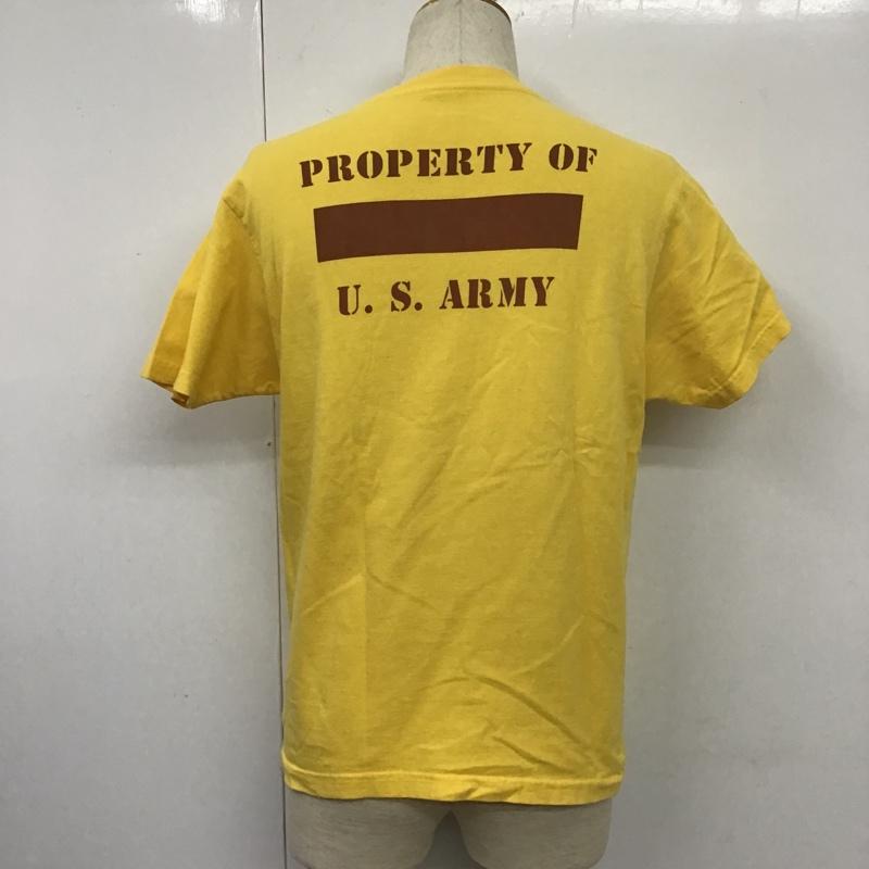 バズリクソンズ Buzz Rickson's Tシャツ 半袖 半袖カットソー プリントTシャツ クルーネックカットソー S プリント 黄 / イエロー / メンズ USED 古着 中古 10105403