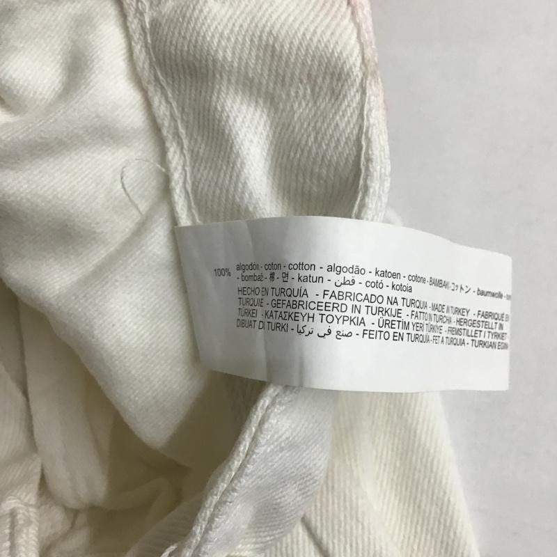 ザラメン ZARA MAN パンツ デニム、ジーンズ デニムパンツ ストレートパンツ ワイドパンツ カジュアルパンツ studionicholson 40インチ 無地 白 / ホワイト / メンズ USED 古着 中古 10105410