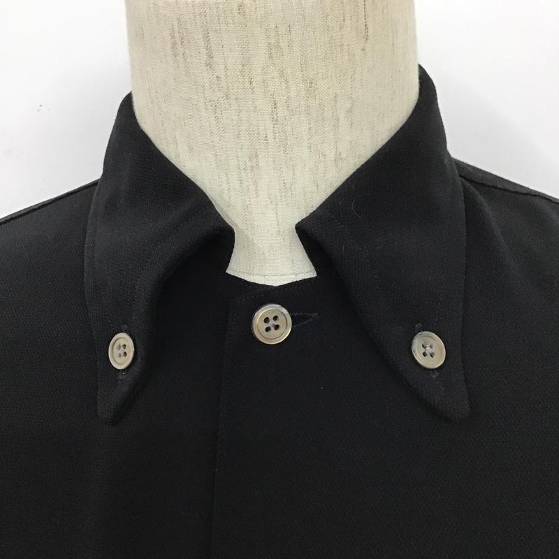 アルマーニエクスチェンジ A/X ARMANIEXCHANGE シャツ、ブラウス 長袖 長袖シャツ カラーシャツ ポケットシャツ 長袖カットソー ボタンダウンシャツ S 無地 黒 / ブラック / メンズ USED 古着 中古 10105412