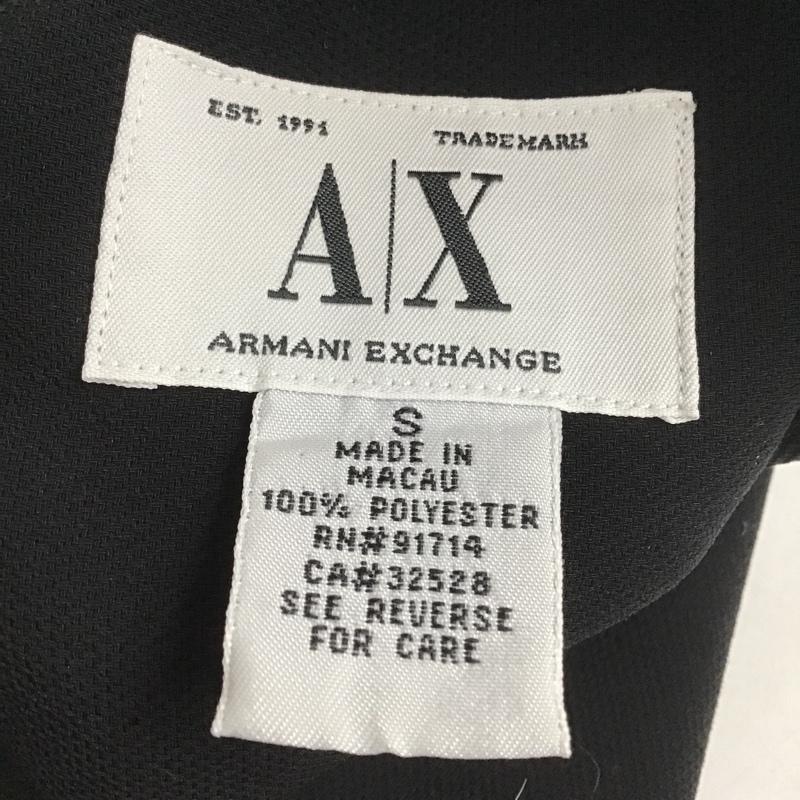 アルマーニエクスチェンジ A/X ARMANIEXCHANGE シャツ、ブラウス 長袖 長袖シャツ カラーシャツ ポケットシャツ 長袖カットソー ボタンダウンシャツ S 無地 黒 / ブラック / メンズ USED 古着 中古 10105412