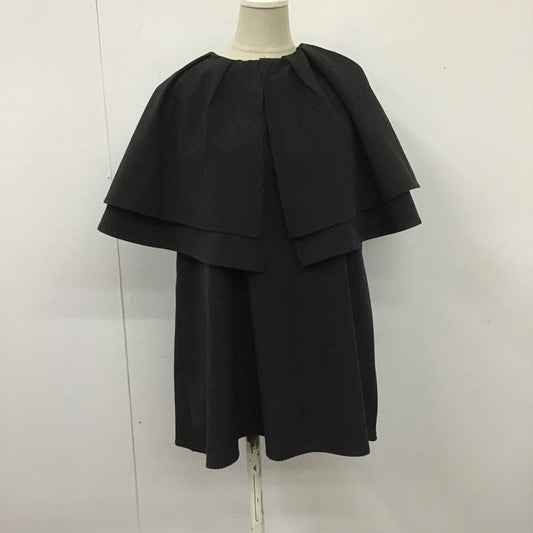古着 USED カットソー 半袖 ノースリーブカットソー ビックカラーシャツ セーラーカラーシャツ FREE 無地 黒 / ブラック /  レディース USED 古着 中古 10105419