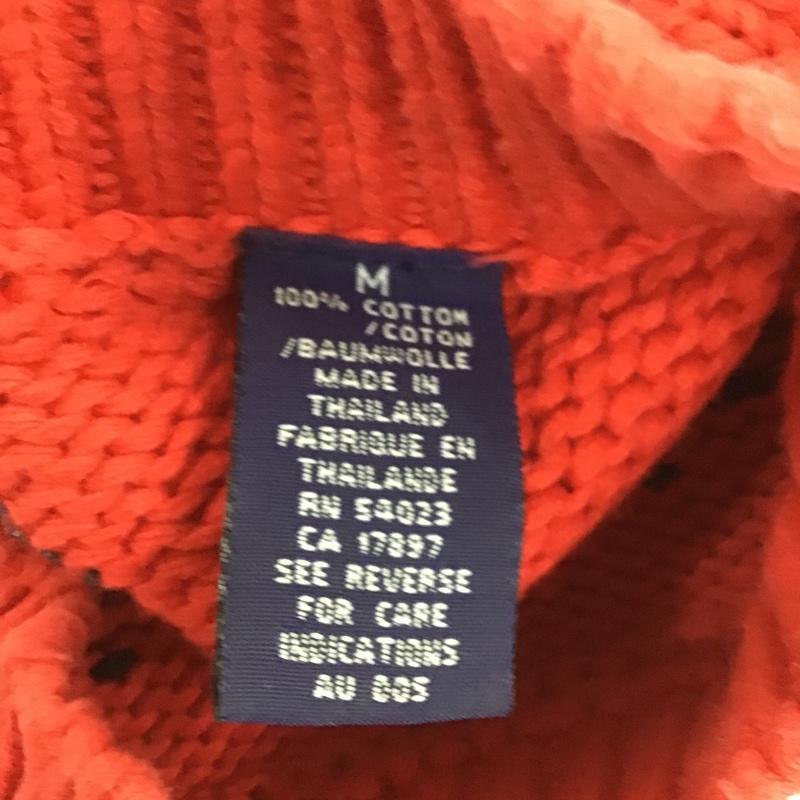 ギャップ GAP ニット、セーター 長袖 長袖ニット リブニット セーター クルーネックカットソー セーター M 総柄 白 / ホワイト / X 紺 / ネイビー / X 赤 / レッド / メンズ USED 古着 中古 10105426